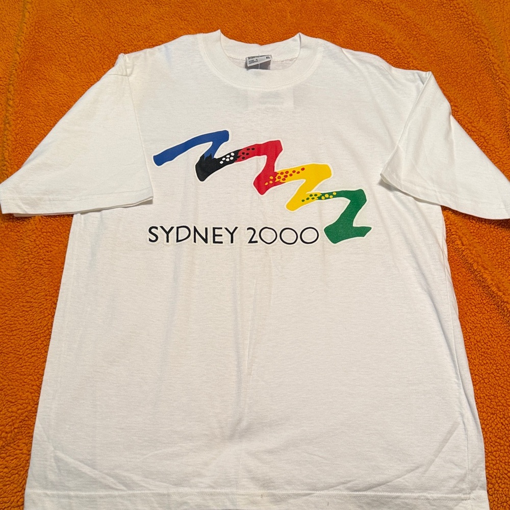 Sydney 2000 White Graphic Tee